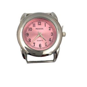 Mossie Round Pink Face Art Deco Watch